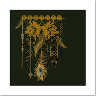 Boho gold design Posters and Art